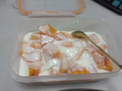 青木瓜酸奶图片