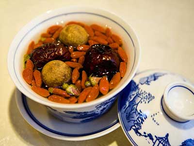 红枣桂圆枸杞茶图片